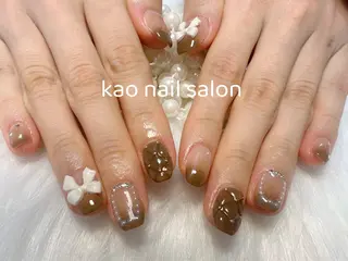 ネイル kao nail マグネット/長さだしのネイルデザイン