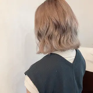 ミディアム カラー パーマ hair salon mtm所属・🕊mtm🫧梅田/ 定額制/透明感/艶髪のヘアスタイル