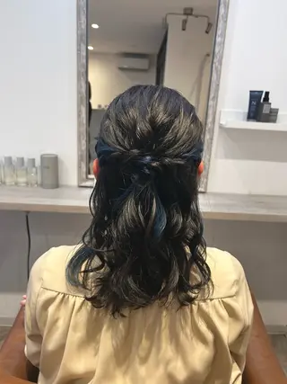 ミディアム ヘアアレンジ Shall hair design所属・黒田 友莉のヘアスタイル
