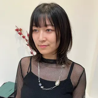 ミディアム カラー ヘアアレンジ 無料カットモデル‪✨ ✂️Nanami🌷のヘアスタイル
