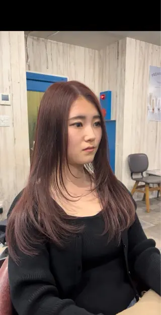 ロング カラー ヘアアレンジ 🌿美髪縮毛矯正 のプロ安川🌿のヘアスタイル