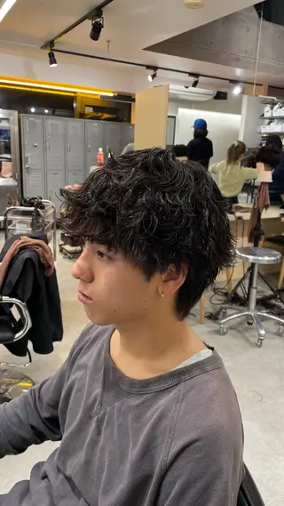 ショート パーマ fifth 阿部楓のヘアスタイル