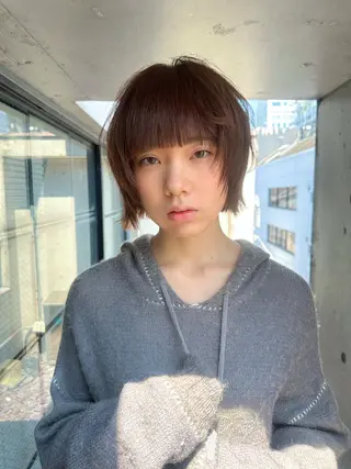 ショート レイヤーカット/ハイ トーン✂︎ゆーぴ✂︎のヘアスタイル
