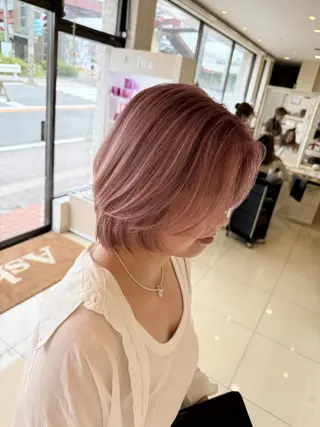 ミディアム 🐨カラー 縮毛矯正 岡　真海🐨のヘアスタイル