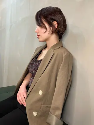 ショート カラー ショート/ボブ専門 宮脇美奈/南船場のヘアスタイル