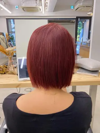 ミディアム カラー ヘアアレンジ flamme Annaのヘアスタイル