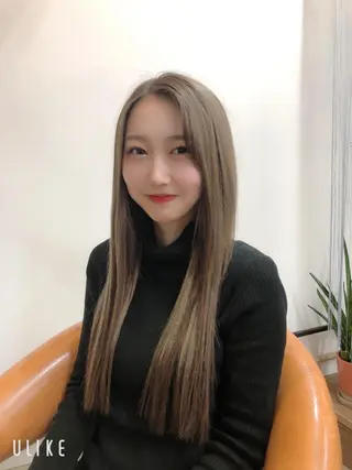 プルエクステ/潤艶 最強矯正/西野入のヘアスタイル