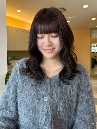 セミロング カラー 💙ルル💙 ハイトーン/レイヤーのヘアスタイル
