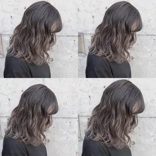 セミロング カラー メンズカット/波巻き TAKUMAのヘアスタイル