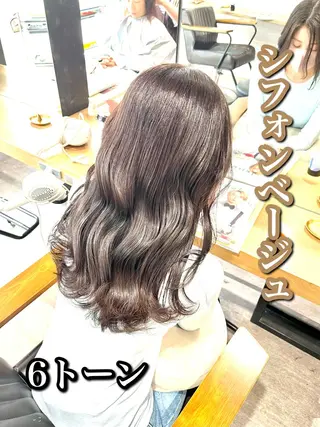 ロング カラー 艶髪カラー 渡辺岳也のヘアスタイル