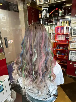 カット/ピンク/ ラベンダー/長谷恵花のヘアスタイル