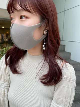 ミディアム カラー ヘアアレンジ マツエク・マツパ Noah's　Ark所属・透明感カラー🫧ヘア セット🫧松本菜月の眉毛・アイブロウイメージ