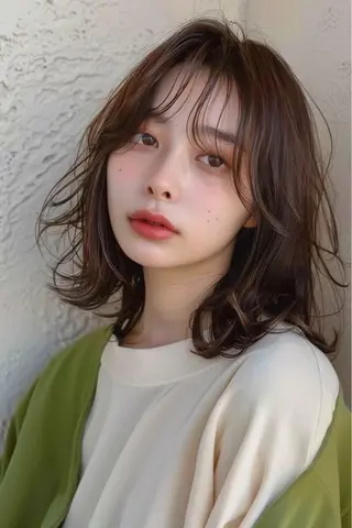 ミディアム 似合わせ× トレンド/YUTOのヘアスタイル