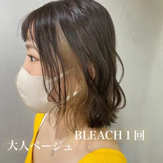 ミディアム カラー 舟橋 りんかのヘアスタイル