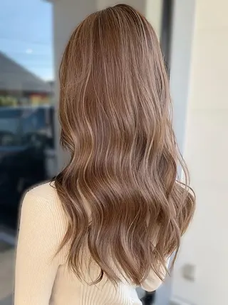 ロング カラー Earth上本町店 半澤のヘアスタイル
