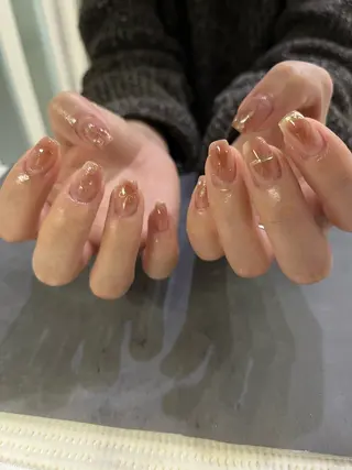 ネイル Ray. ちゅるん系ニュアンスのネイルデザイン