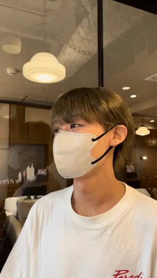 メンズ dao/ミルクティー /ブラウン/ブロンドのヘアスタイル