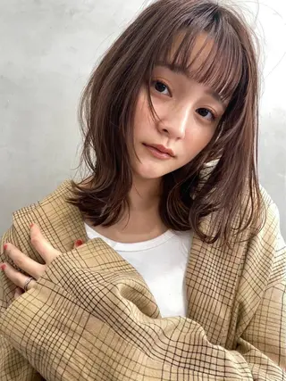 ミディアム カラー パーマ 似合わせ×美髪改善✨ Yutoのヘアスタイル