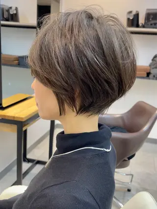 ショート neaf六本木所属・韓国風レイヤー ショート/犬塚 優介のヘアスタイル