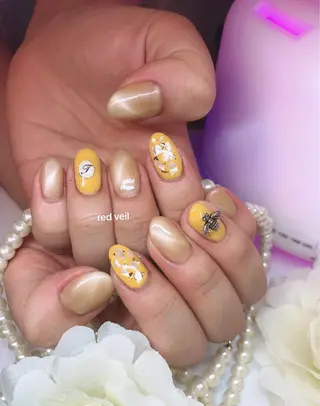 ミディアム ネイル 長さ出し専門 nynaのネイルデザイン