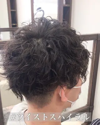 ショート パーマ メンズ 大澤　裕貴 【メンズカット】のヘアスタイル
