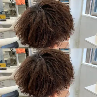 ショート パーマ メンズ メンズ専門店 店長 小柳 裕夢のヘアスタイル