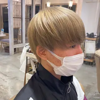 ショート カラー メンズ メンズパーマ 西條真治のヘアスタイル