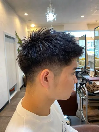 メンズ ⭐️ショート⭐️美髪 矯正⭐️水口陸のヘアスタイル