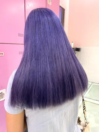 ロング カラー 美優🦕ツヤ髪 /ハイトーン🩶のヘアスタイル