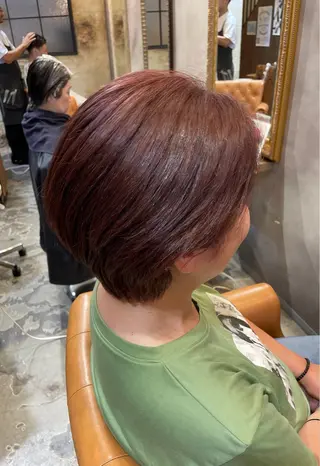 ショート カラー 大宮｜メンズカット ダブルカラー｜パーマのヘアスタイル