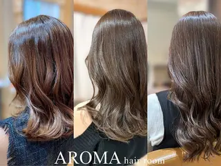 セミロング 🌈アロマヘアルーム 新宿3号店🌈のヘアスタイル