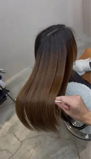 髪質改善ストレート/ 佐々木直輝のヘアスタイル