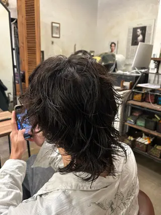 ミディアム パーマ 🫧さとう のぞみ🫧のヘアスタイル