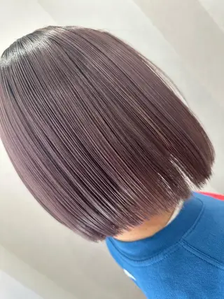 カラー ブリーチ毛縮毛矯正 👑山口のヘアスタイル