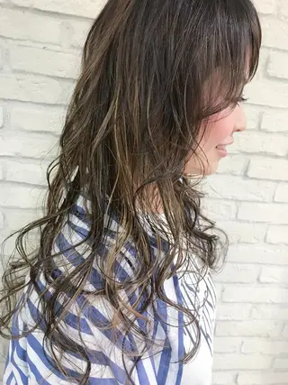 ロング カラー 横浜🍒カット エクステ/RIEのヘアスタイル