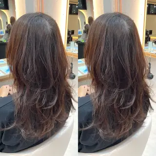 ロング ブリーチ無し透明感 カラー🦕まどかのヘアスタイル
