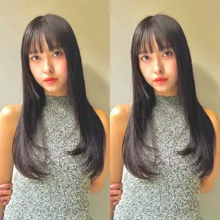 ロング ブリーチ無しダブル カラー🦕まどかのヘアスタイル