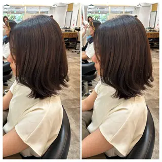 ミディアム カットモデル無料🧸 レディースeri︎✿のヘアスタイル