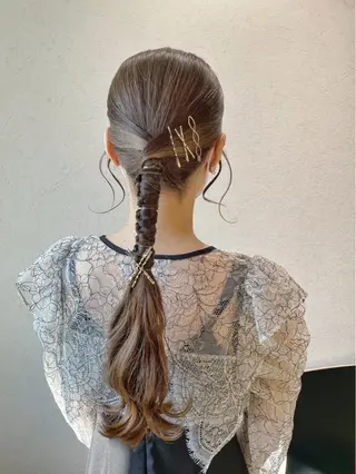 ヘアアレンジ 🖤🌀くるくる パーマ🌀🖤ayaのヘアスタイル