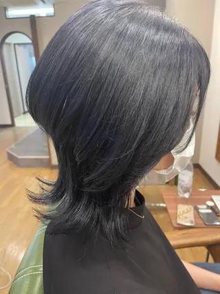 ミディアム モテ🤍ヘア 🖤gene川島のヘアスタイル