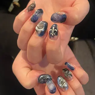 ネイル 文 /個性派ネイルのネイルデザイン