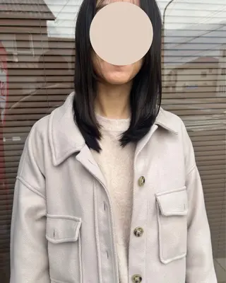 ロング ボブ/ショートボブ/ 縮毛矯正/吉川清保のヘアスタイル