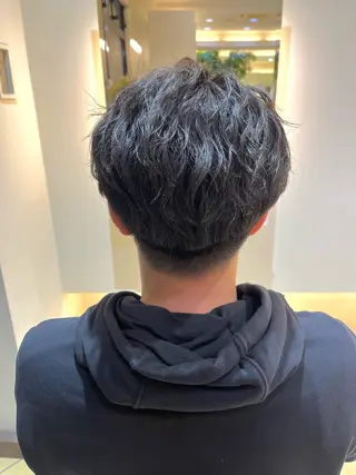ショート パーマ メンズ メンズパーマ特化 外山　健太のヘアスタイル