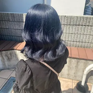 セミロング カラー 💗💗韓国レイヤー yu-ki💗💗のヘアスタイル