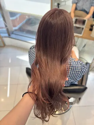 ロング カラー ハイトーン/ レイヤーカットyuiのヘアスタイル