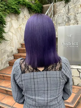 ミディアム カラー ヘアアレンジ 🇰🇷韓国ヘア TAKUMI🐯💎のヘアスタイル