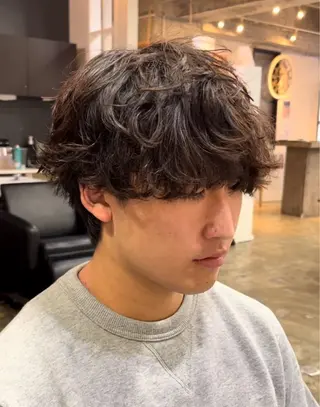 パーマ メンズ 猪原 海斗メンズパーマのヘアスタイル