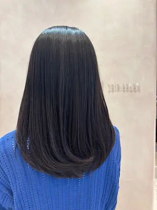 セミロング on|HAIRSALON所属・中里 恵梨のヘアスタイル
