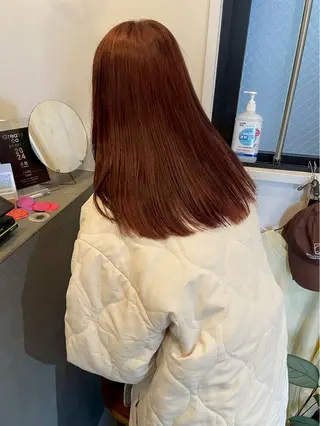 セミロング anri/梅田/ 透明感カラーのヘアスタイル