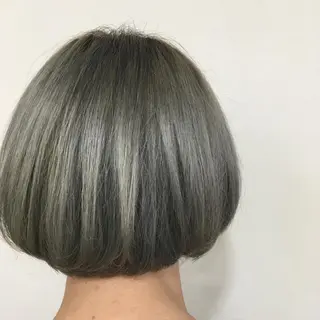 ショート カラー メンズ 福島 純子のヘアスタイル